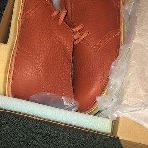 Brand new clarks burnt orange